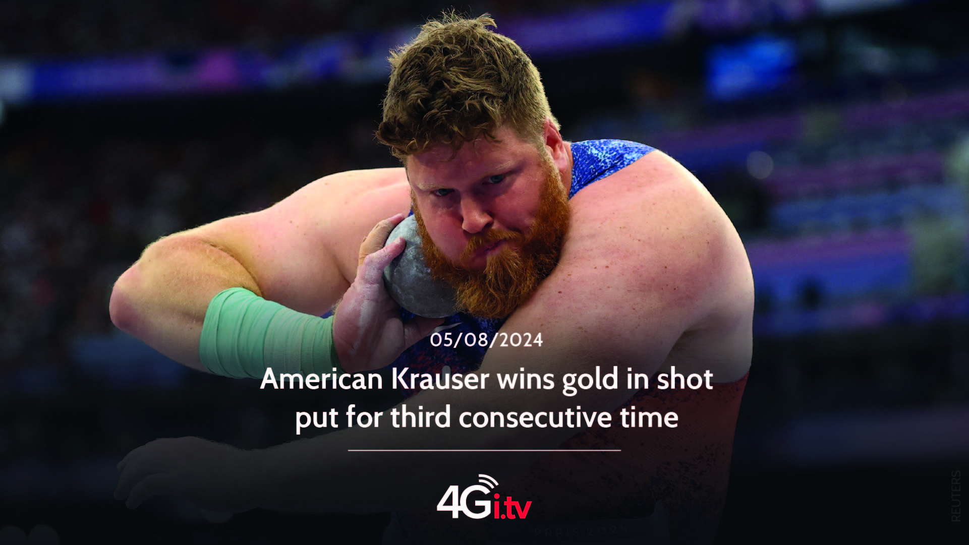 Read more about the article American Krauser wins gold in shot put for third consecutive time