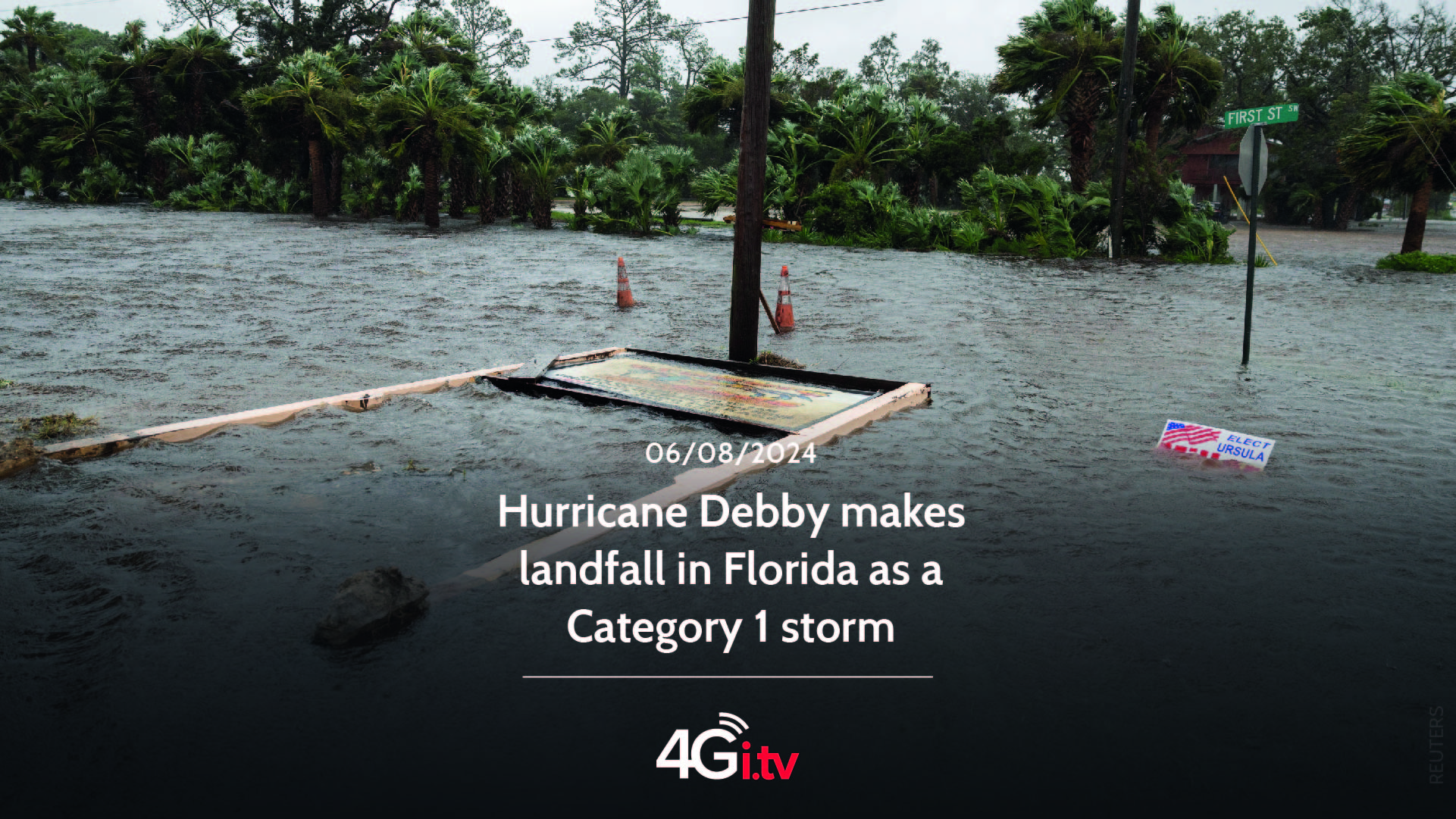 Lesen Sie mehr über den Artikel Hurricane Debby makes landfall in Florida as a Category 1 storm