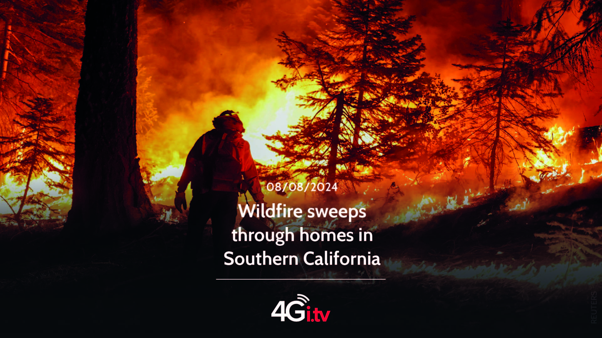 Read more about the article Wildfire sweeps through homes in Southern California