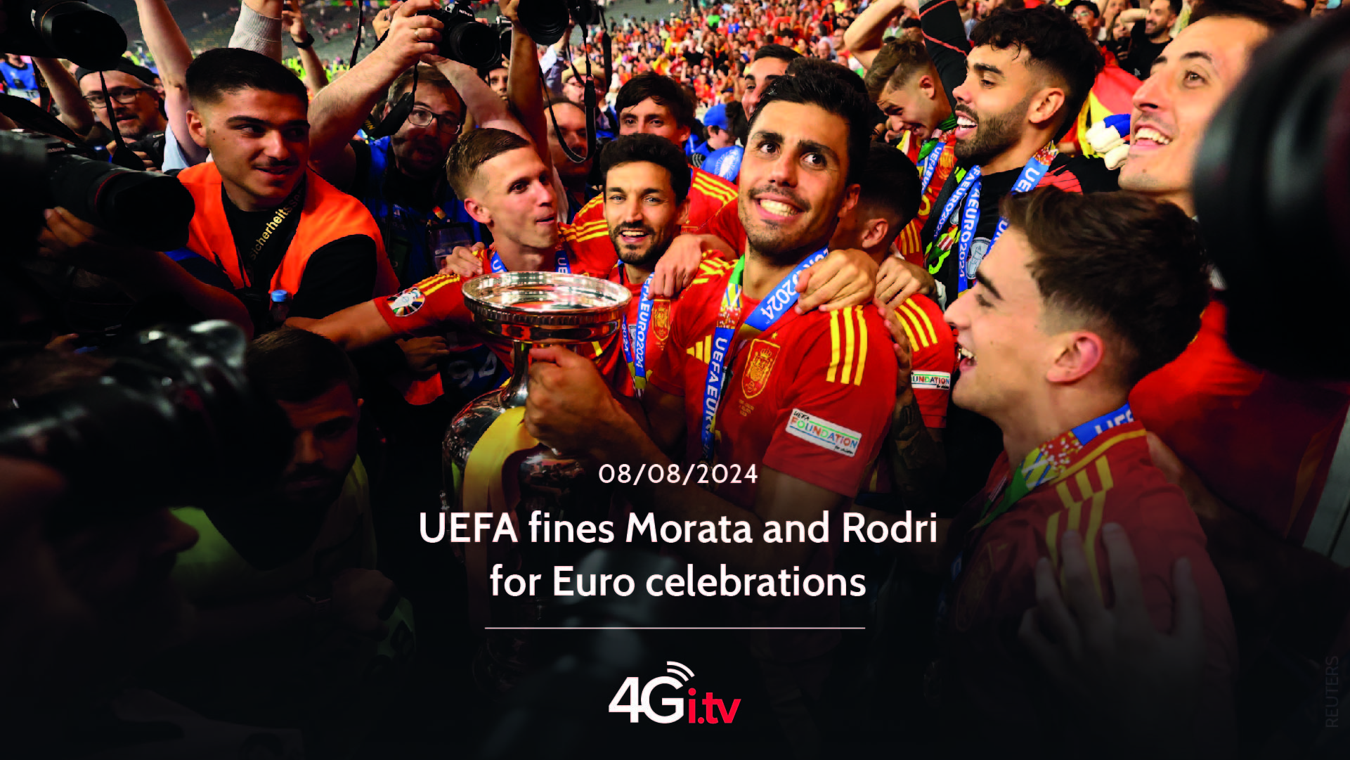 Подробнее о статье UEFA fines Morata and Rodri for Euro celebrations