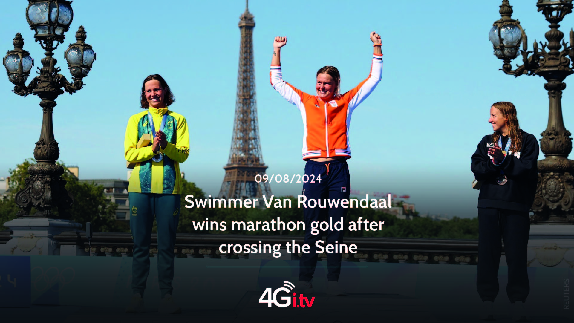 Lesen Sie mehr über den Artikel Swimmer Van Rouwendaal wins marathon gold after crossing the Seine