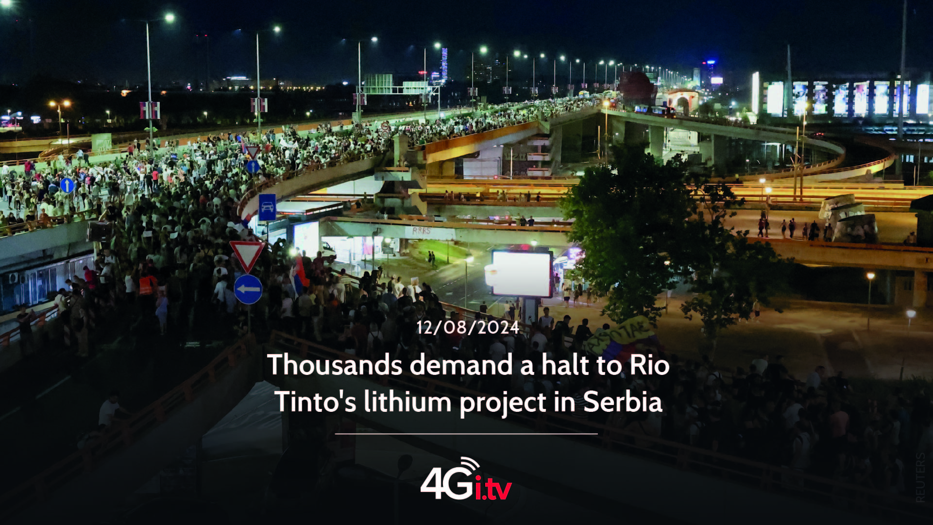 Read more about the article Thousands demand a halt to Rio Tinto’s lithium project in Serbia