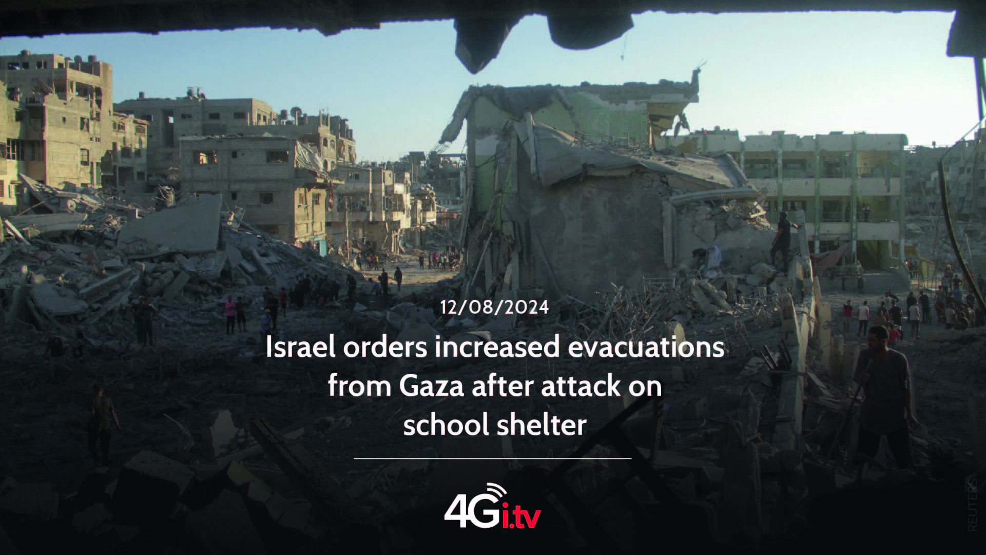 Подробнее о статье Israel orders increased evacuations from Gaza after attack on school shelter