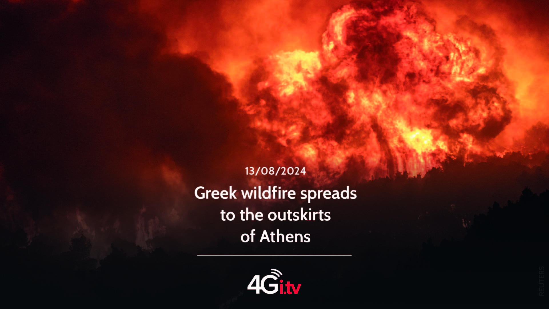 Подробнее о статье Greek wildfire spreads to the outskirts of Athens