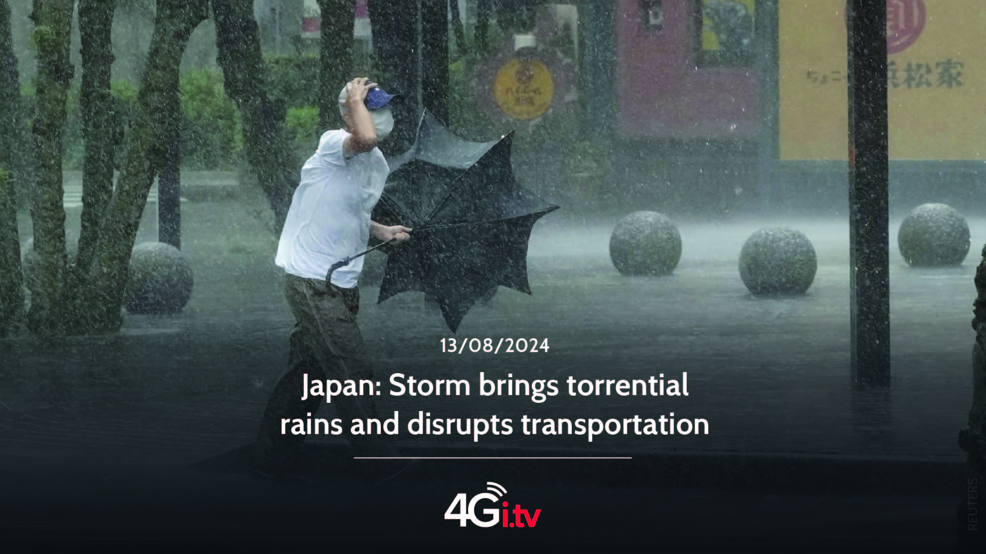 Подробнее о статье Japan: Storm brings torrential rains and disrupts transportation