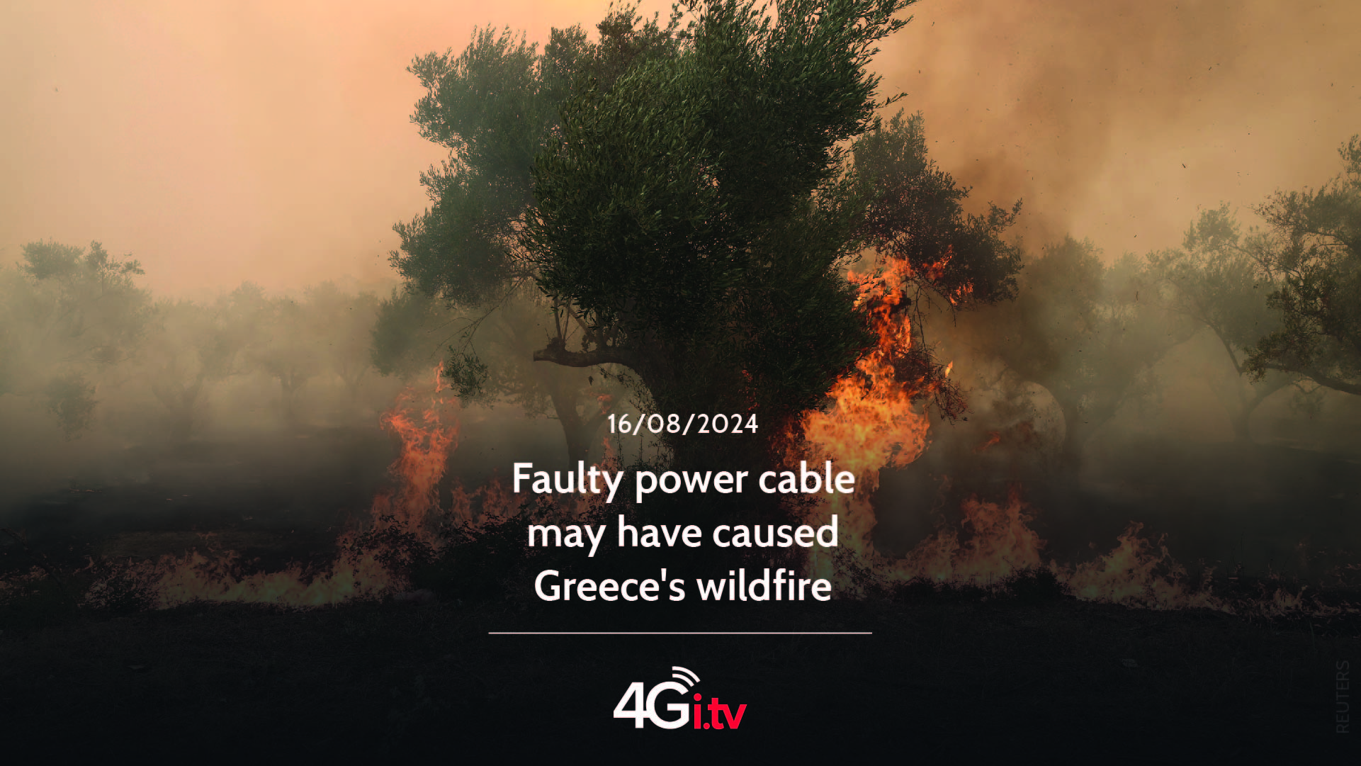 Read more about the article Faulty power cable may have caused Greece’s wildfire