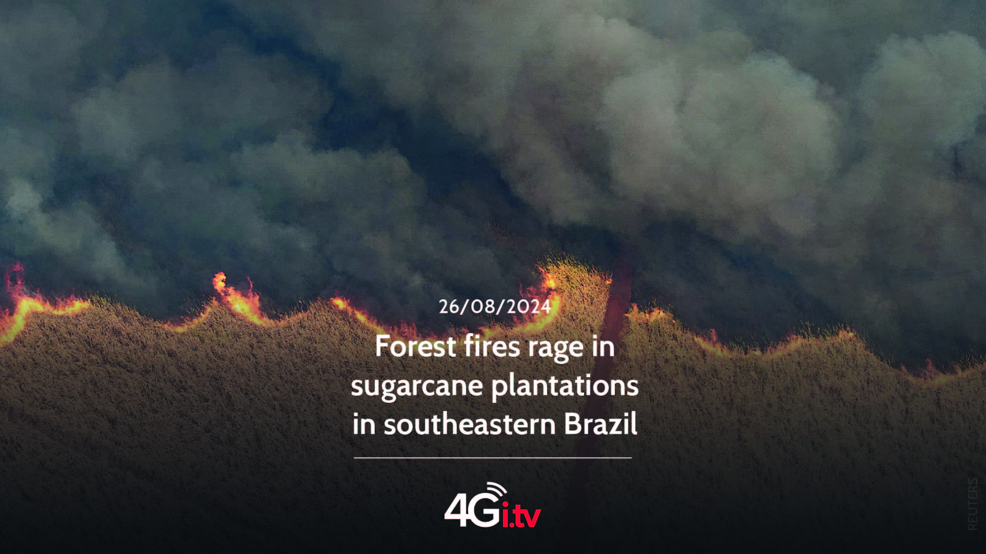 Read more about the article Forest fires rage in sugarcane plantations in southeastern Brazil