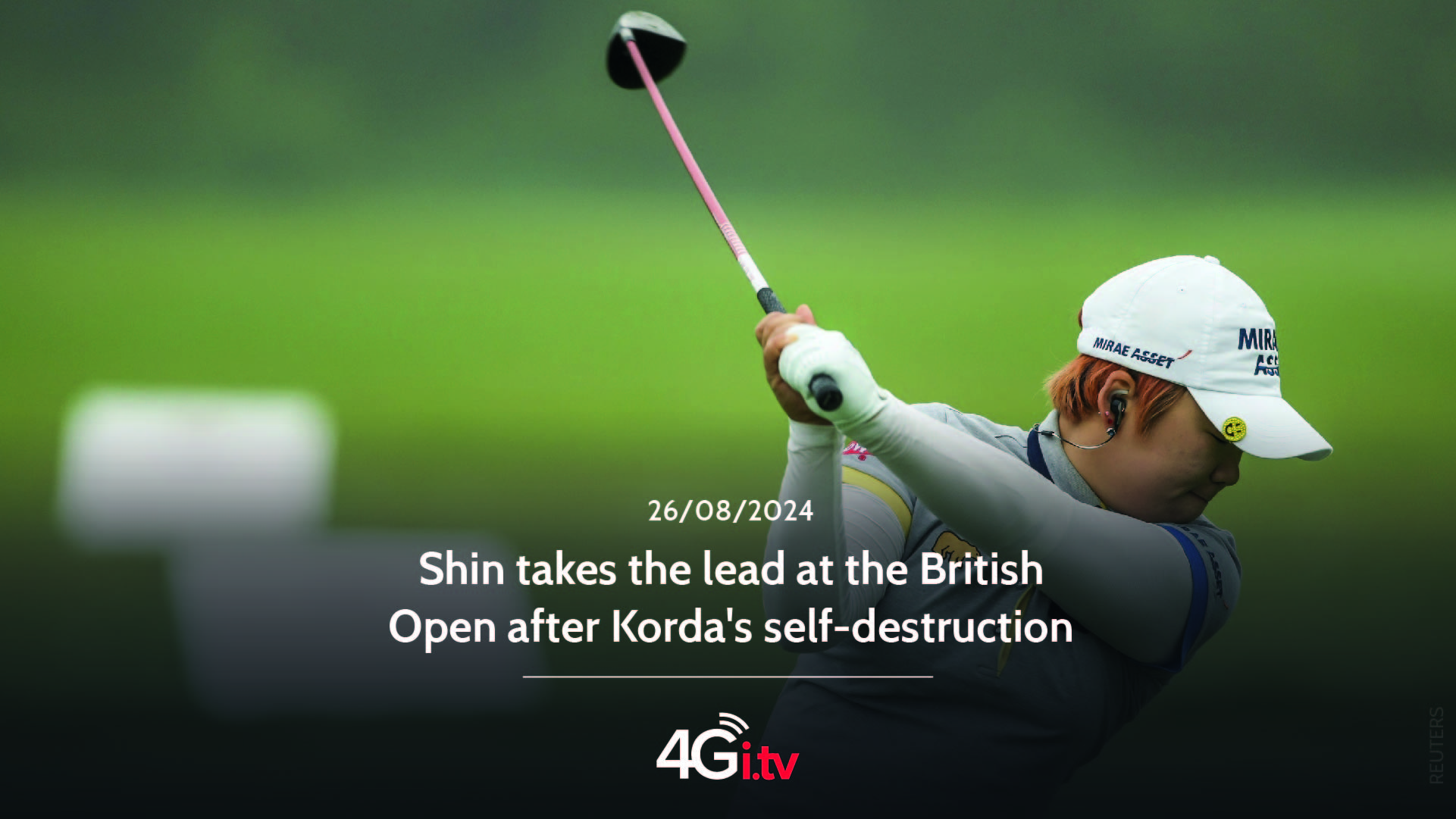 Read more about the article Shin takes the lead at the British Open after Korda’s self-destruction