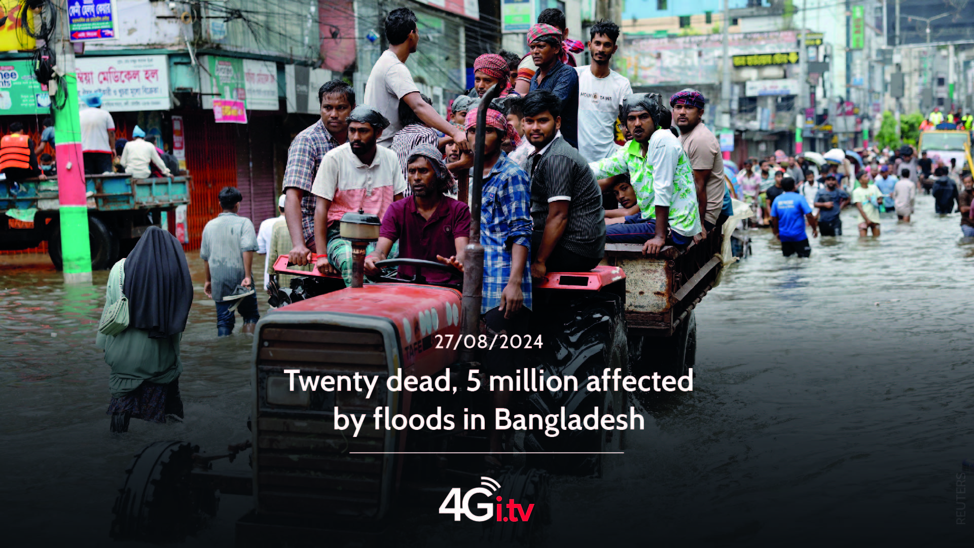 Lee más sobre el artículo Twenty dead, 5 million affected by floods in Bangladesh