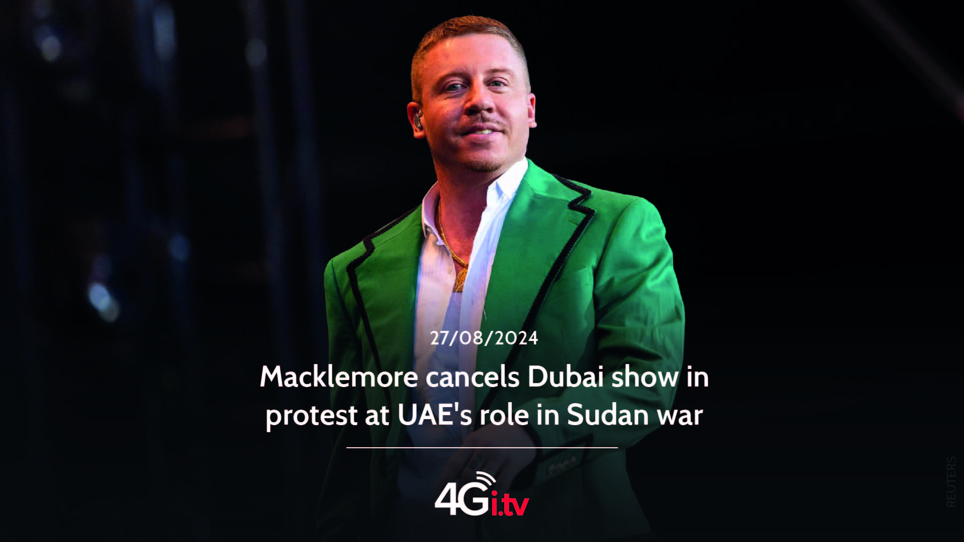 Lee más sobre el artículo Macklemore cancels Dubai show in protest at UAE’s role in Sudan war