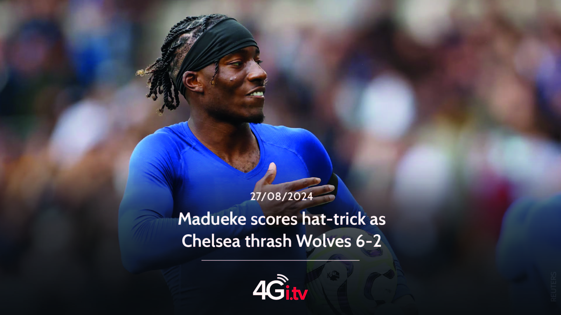 Подробнее о статье Madueke scores hat-trick as Chelsea thrash Wolves 6-2