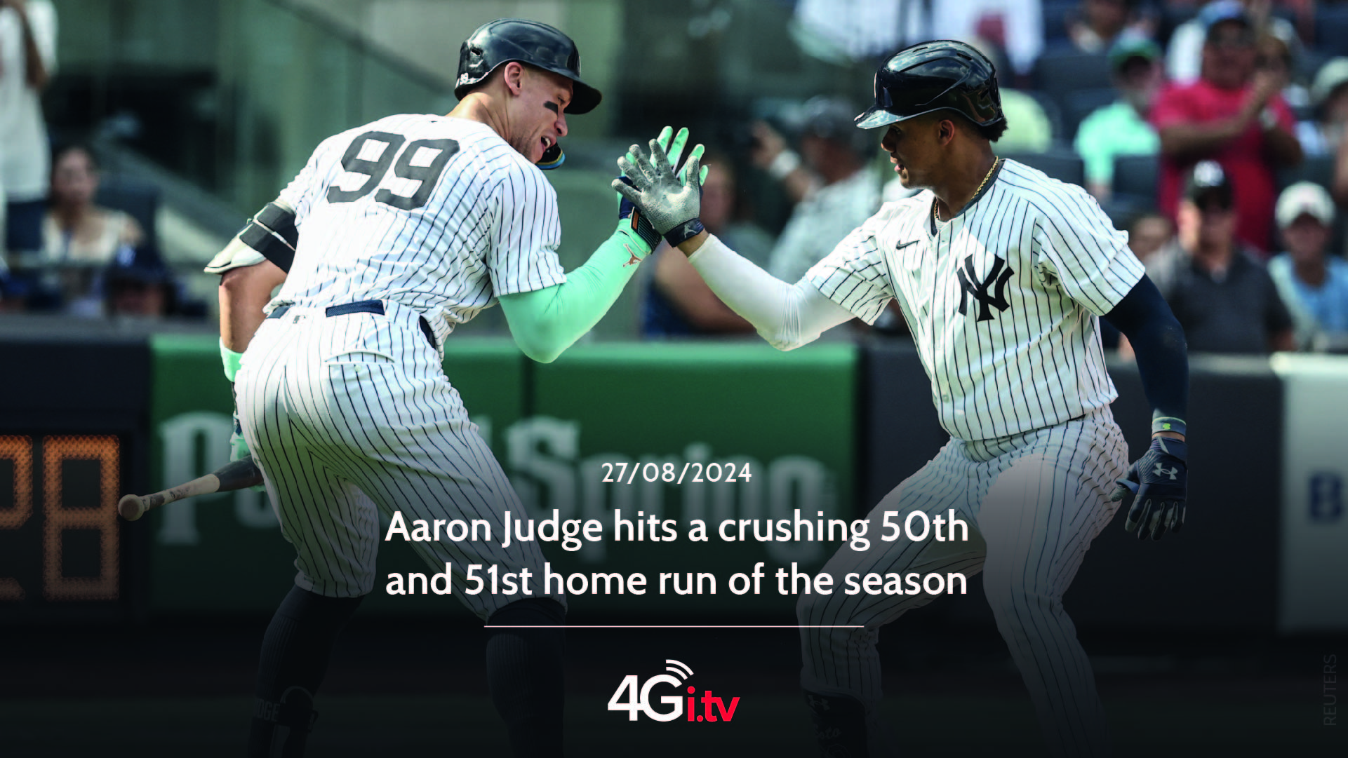 Подробнее о статье Aaron Judge hits a crushing 50th and 51st home run of the season