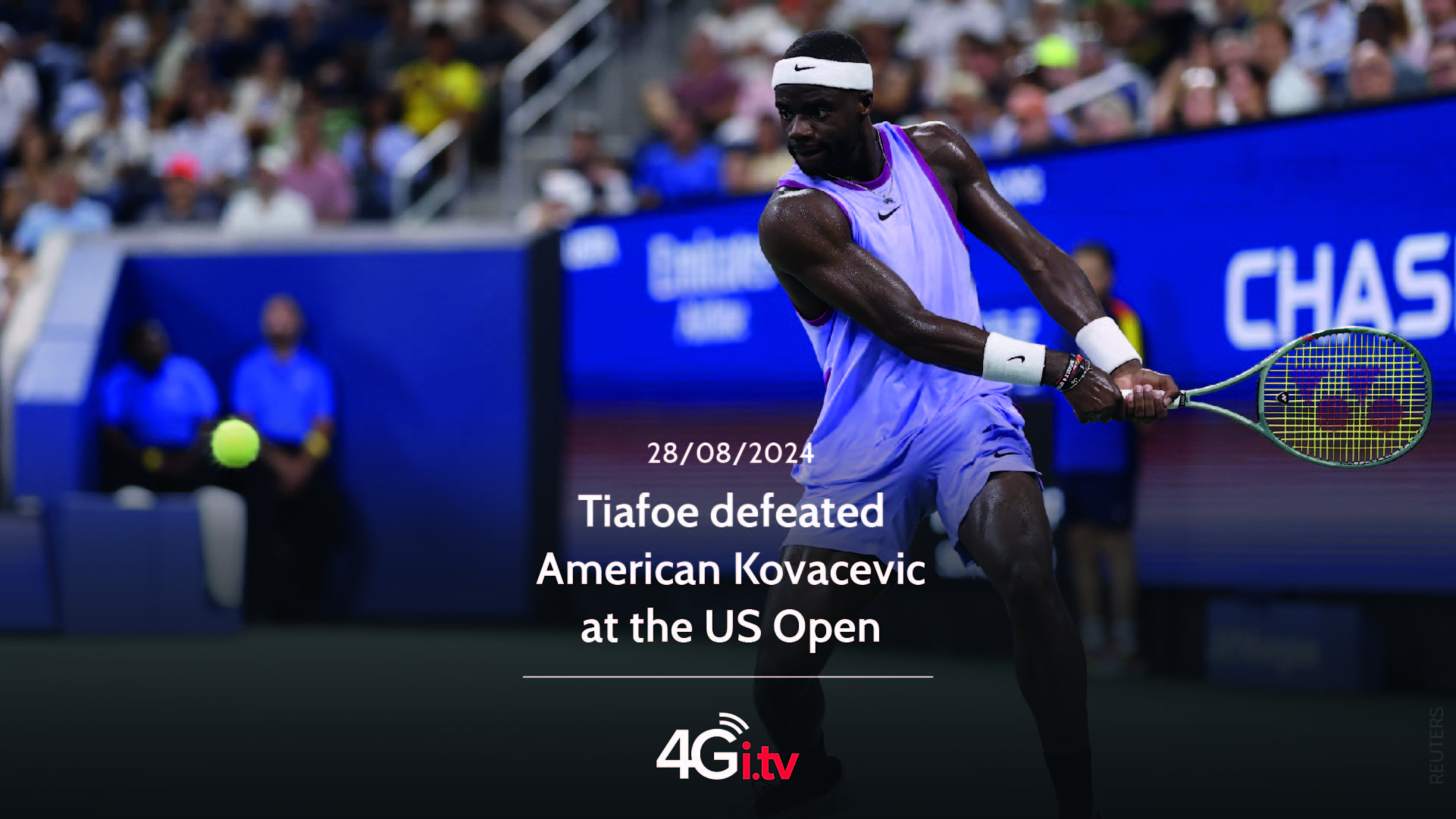 Подробнее о статье Tiafoe defeated American Kovacevic at the US Open