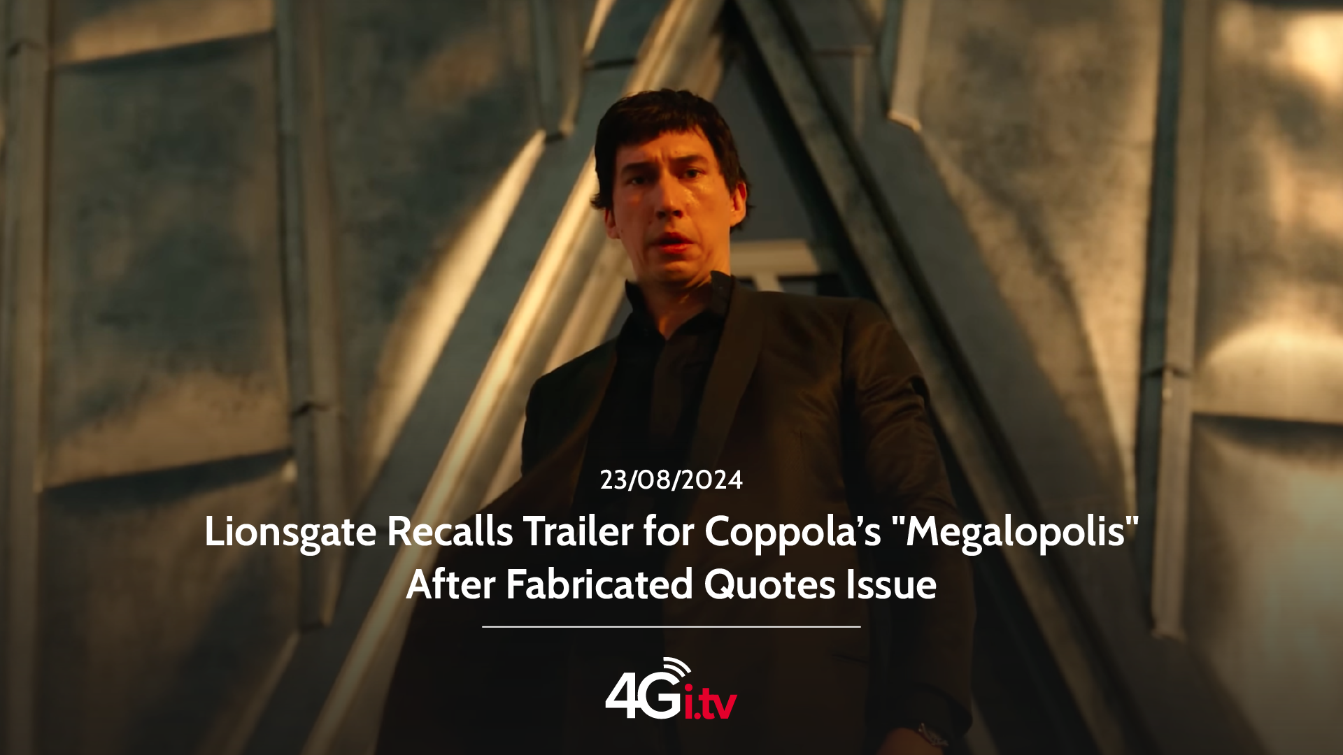 Lee más sobre el artículo Lionsgate Recalls Trailer for Coppola’s “Megalopolis” After Fabricated Quotes Issue