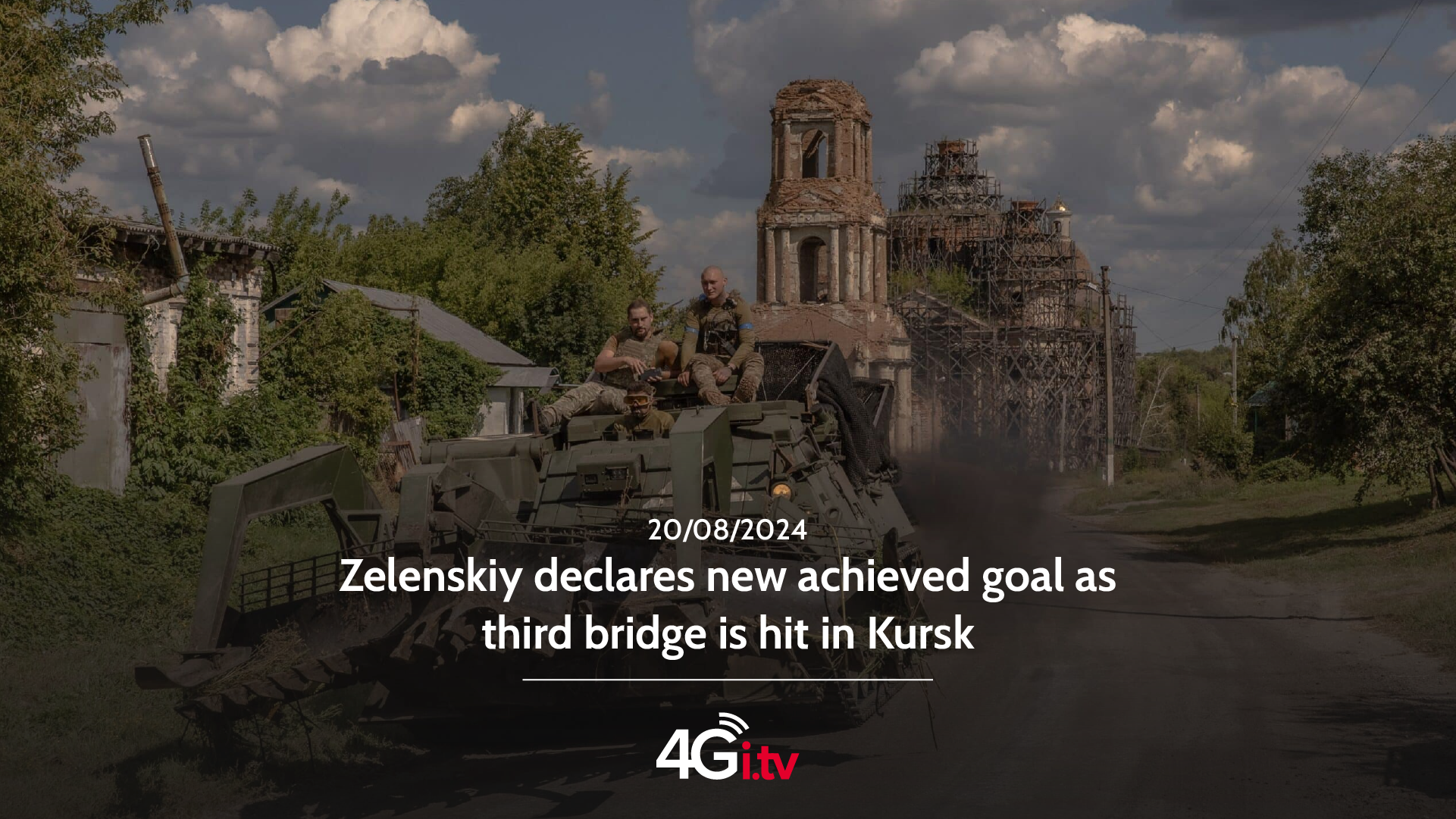 Lee más sobre el artículo Zelenskiy declares new achieved goal as third bridge is hit in Kursk