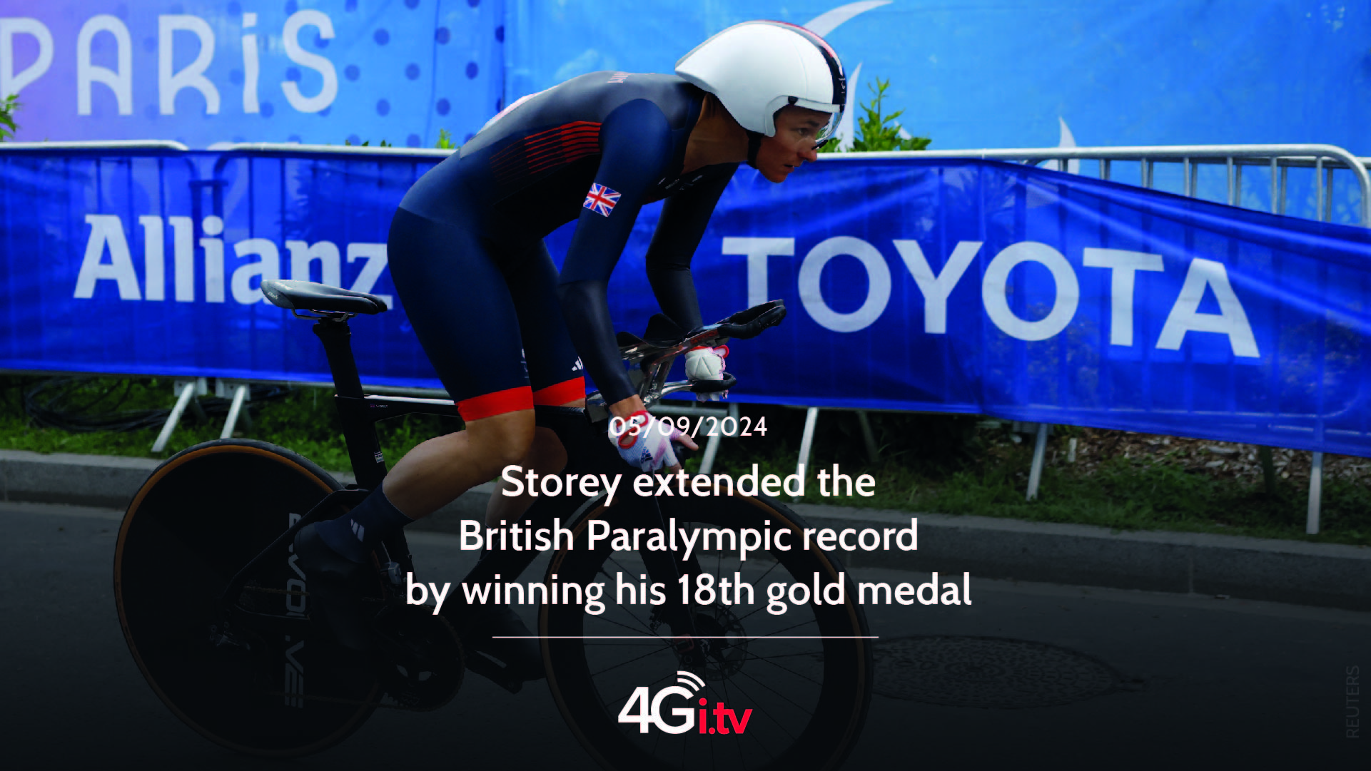 Read more about the article Storey extended the British Paralympic record by winning his 18th gold medal