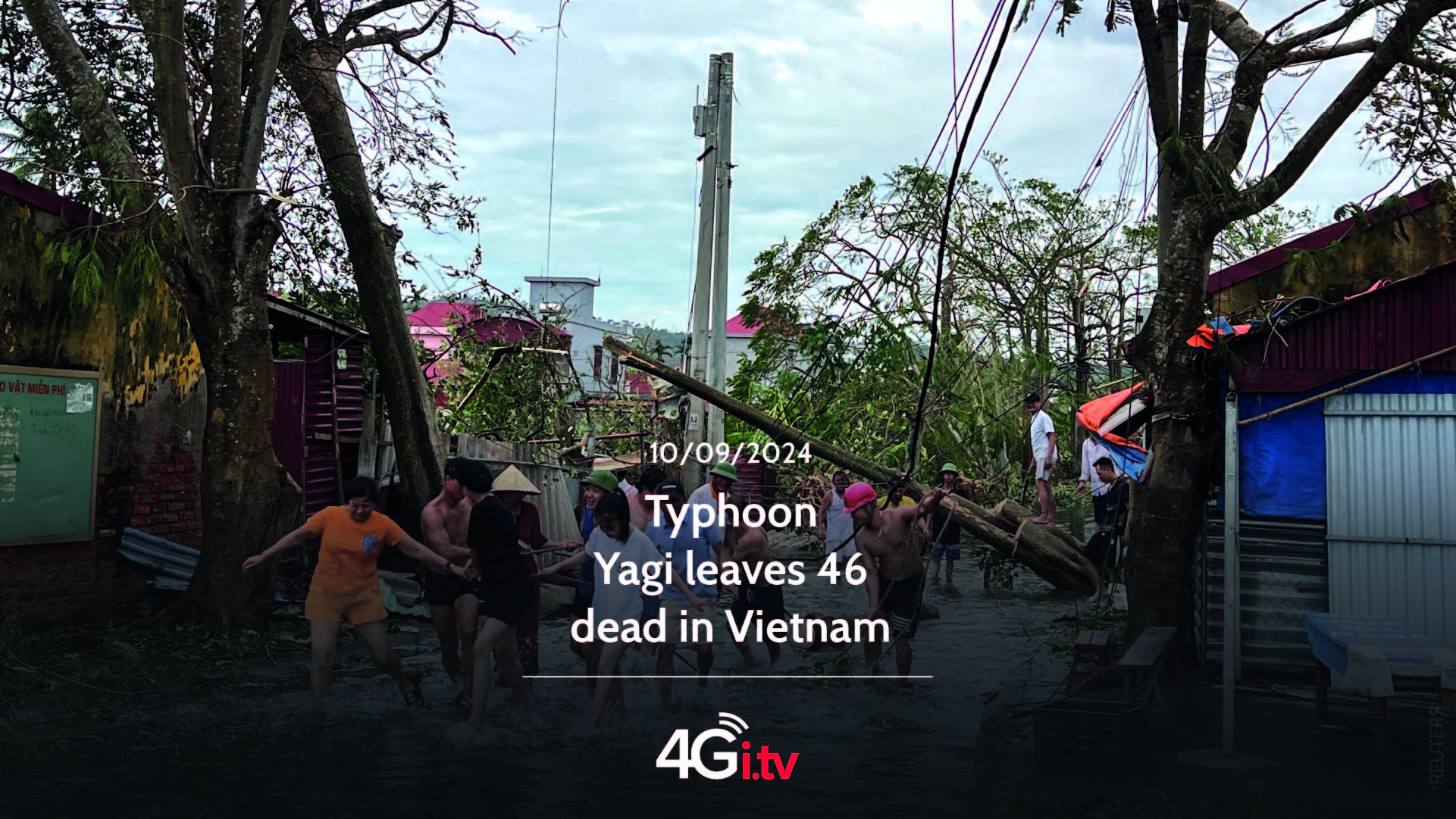 Подробнее о статье Typhoon Yagi leaves 46 dead in Vietnam