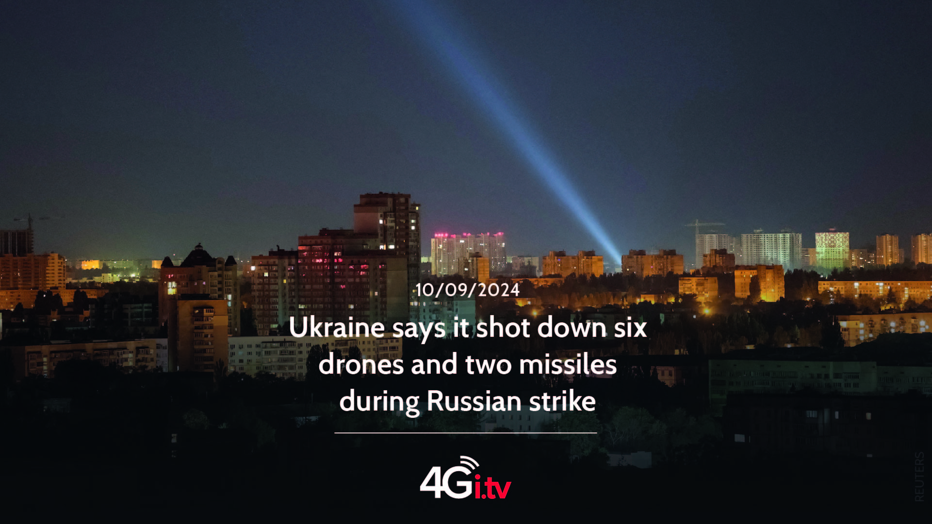 Read more about the article Ukraine says it shot down six drones and two missiles during Russian strike