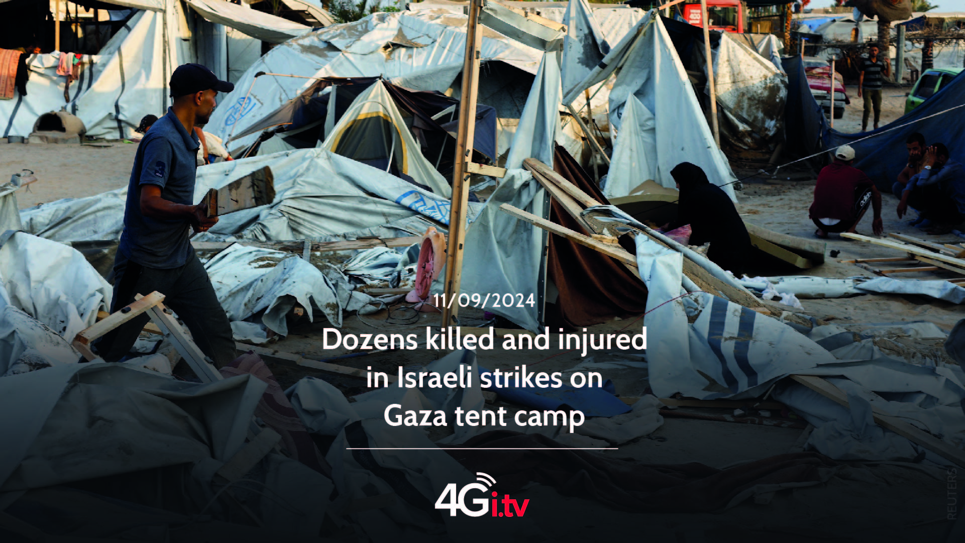 Read more about the article Dozens killed and injured in Israeli strikes on Gaza tent camp