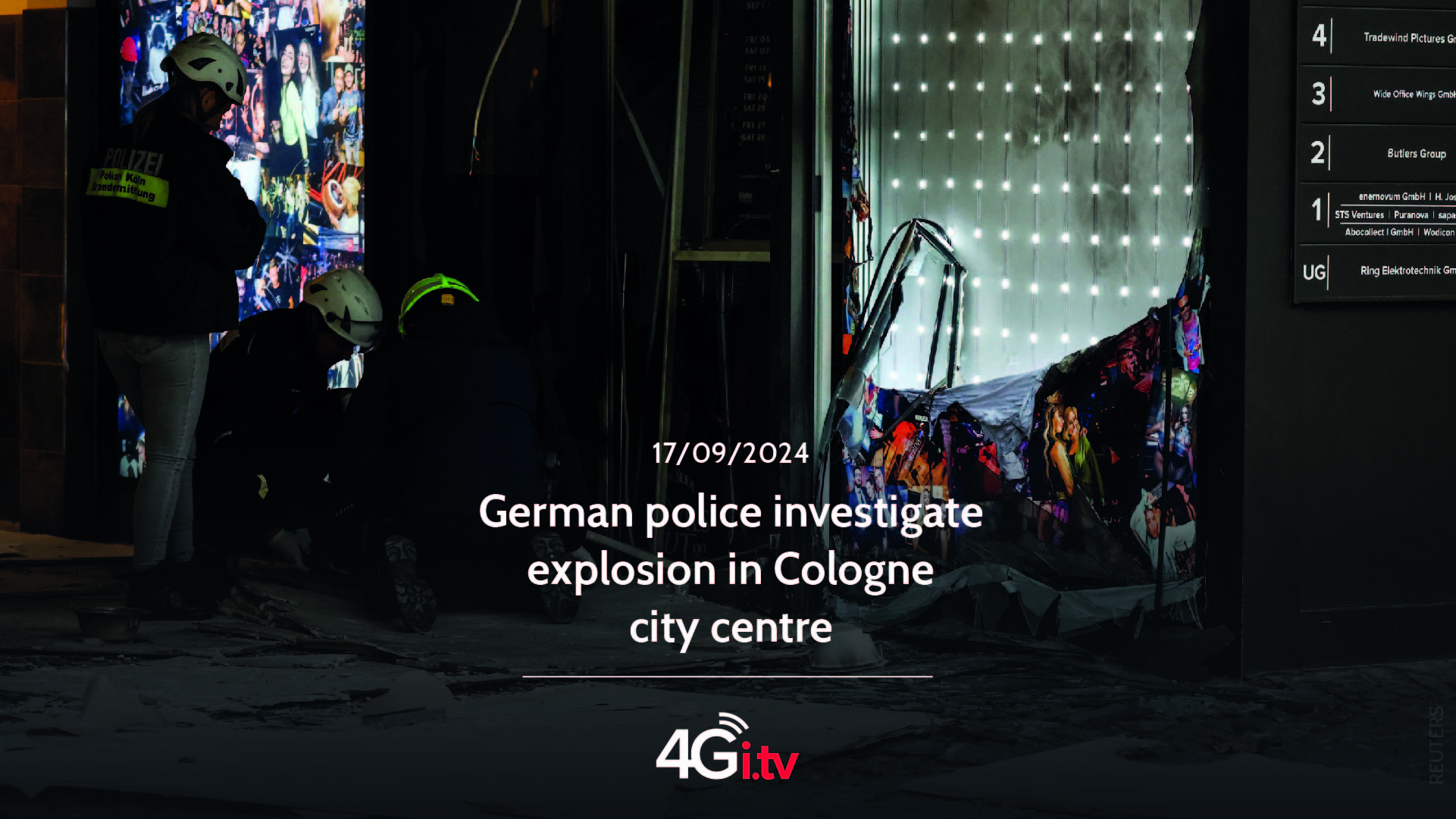 Read more about the article German police investigate explosion in Cologne city centre