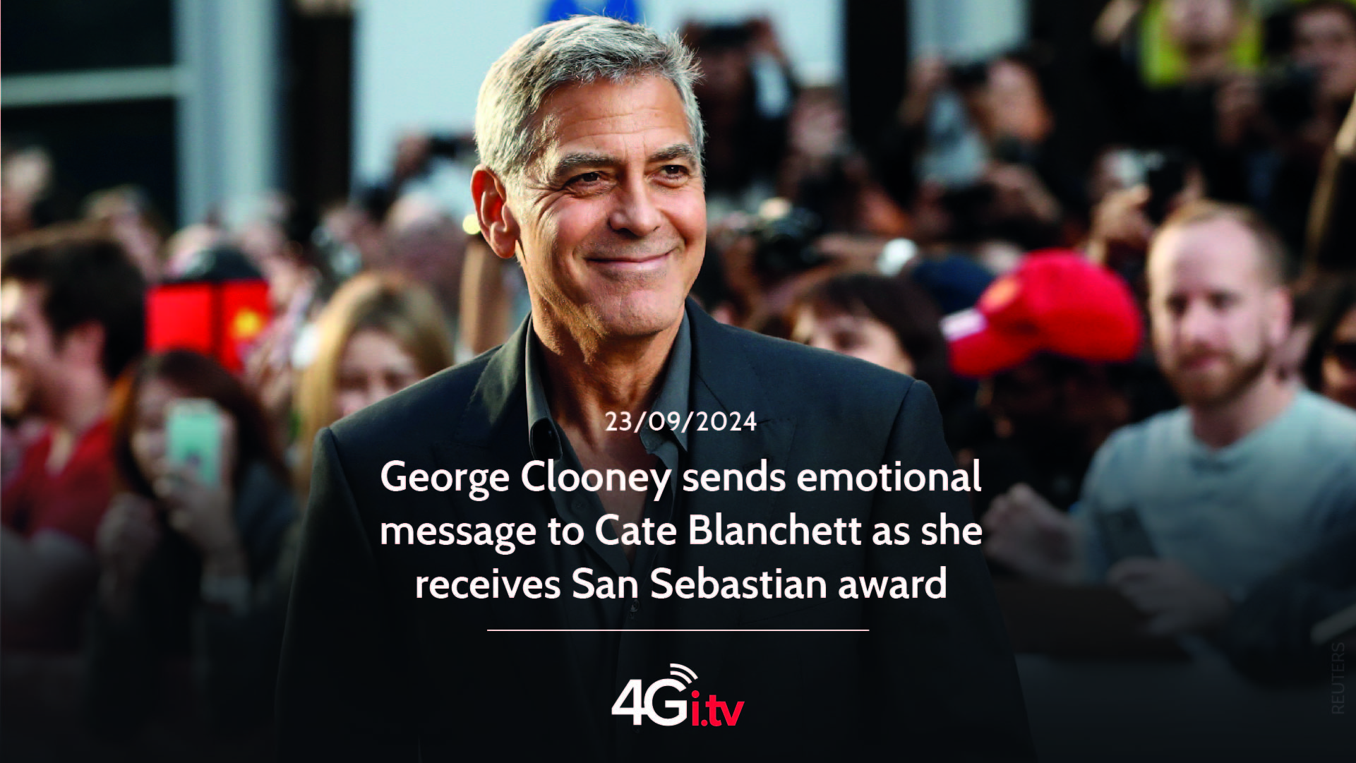 Read more about the article George Clooney sends emotional message to Cate Blanchett as she receives San Sebastian award