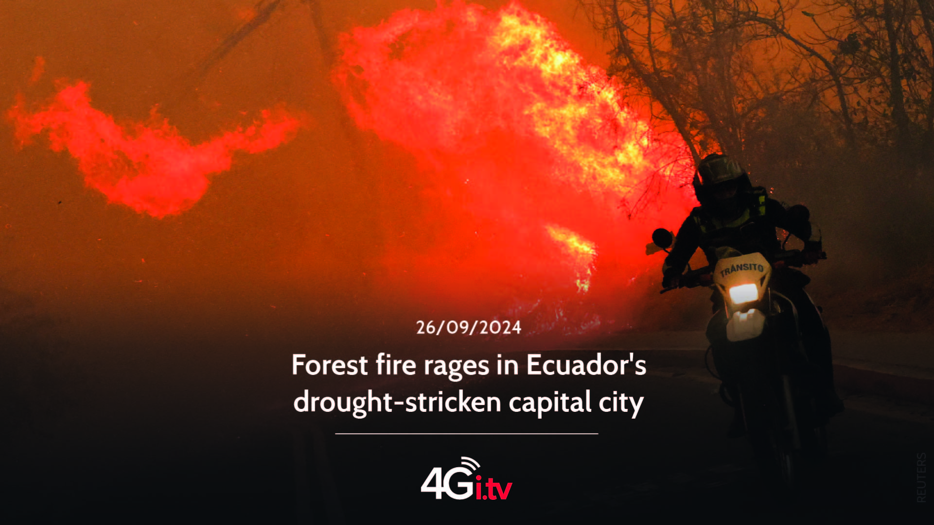 Read more about the article Forest fire rages in Ecuador’s drought-stricken capital city