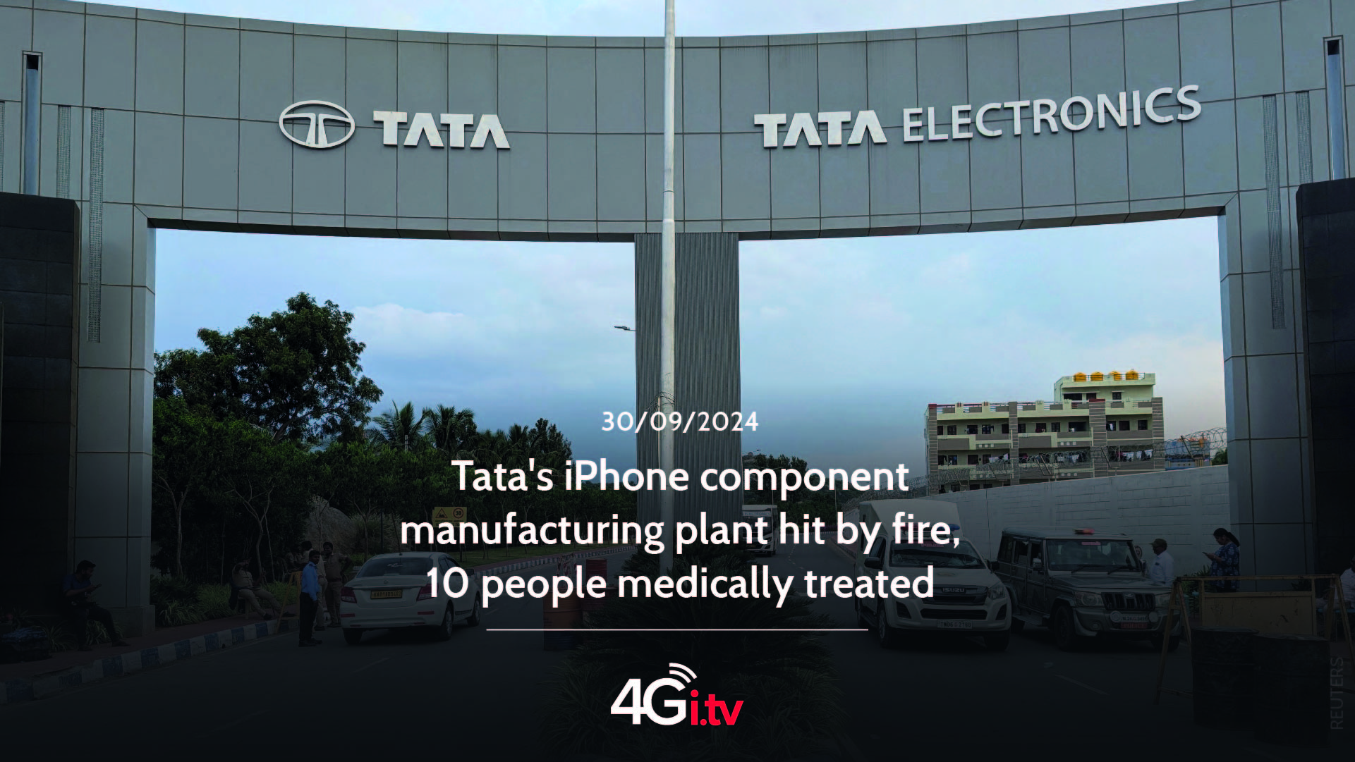 Read more about the article Tata’s iPhone component manufacturing plant hit by fire, 10 people medically treated