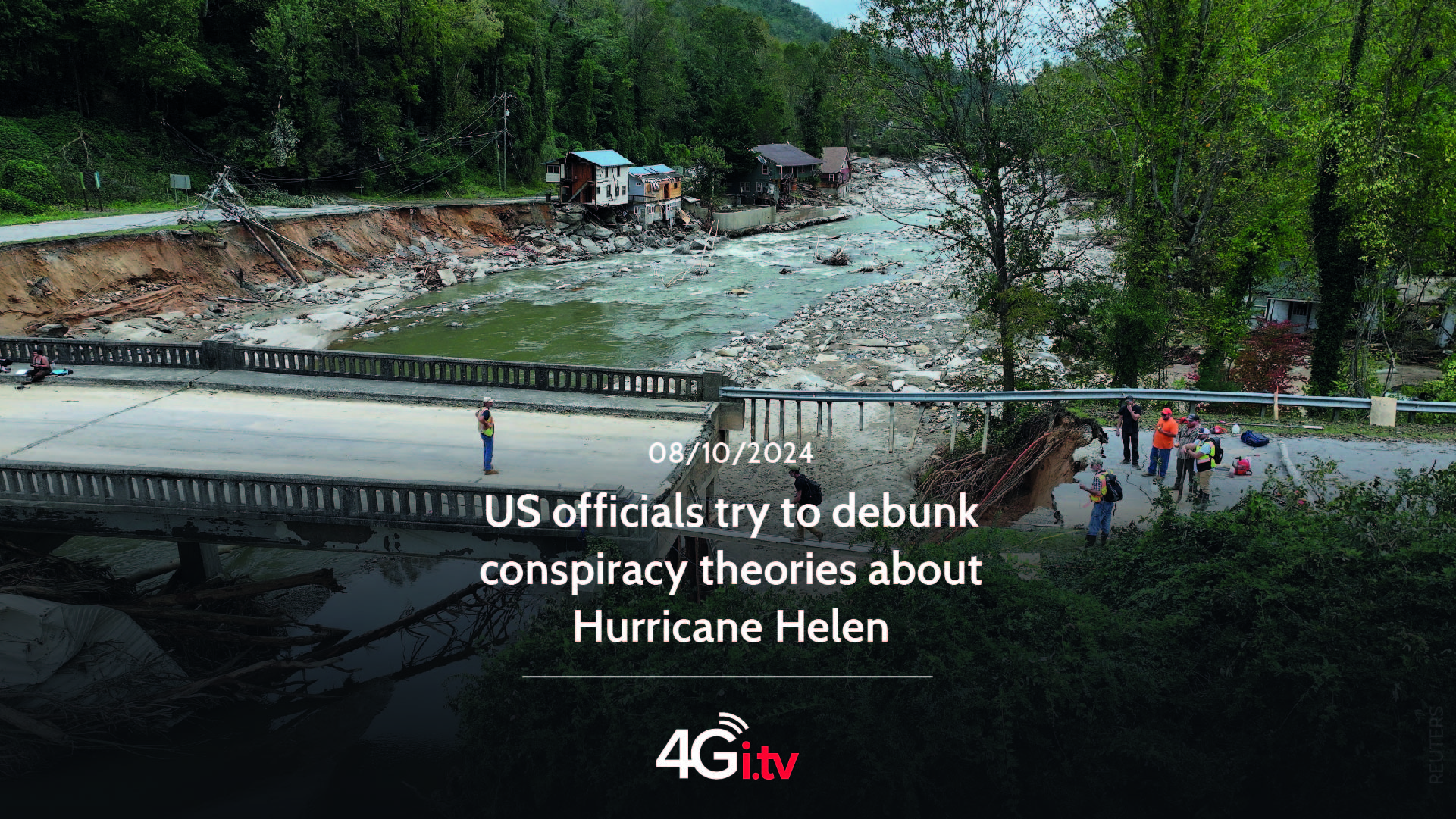 Read more about the article US officials try to debunk conspiracy theories about Hurricane Helen