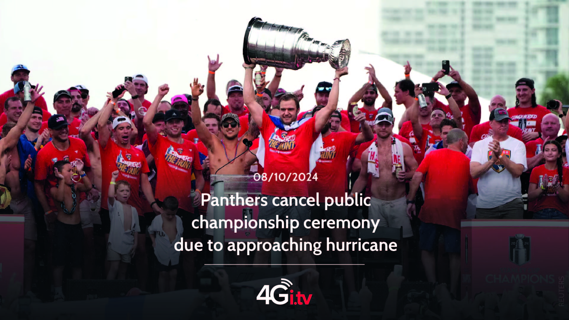 Подробнее о статье Panthers cancel public championship ceremony due to approaching hurricane