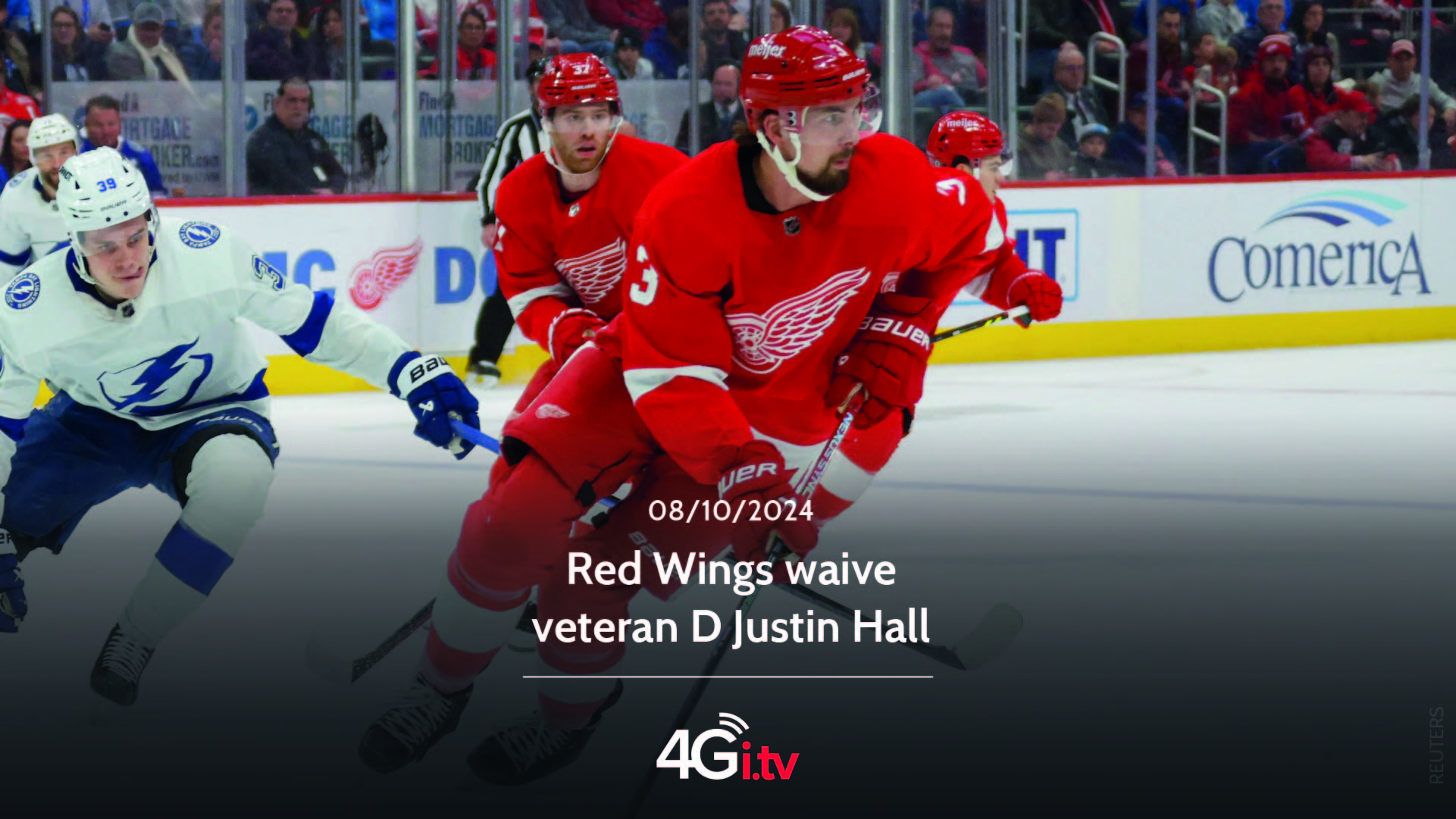 Read more about the article Red Wings waive veteran D Justin Hall