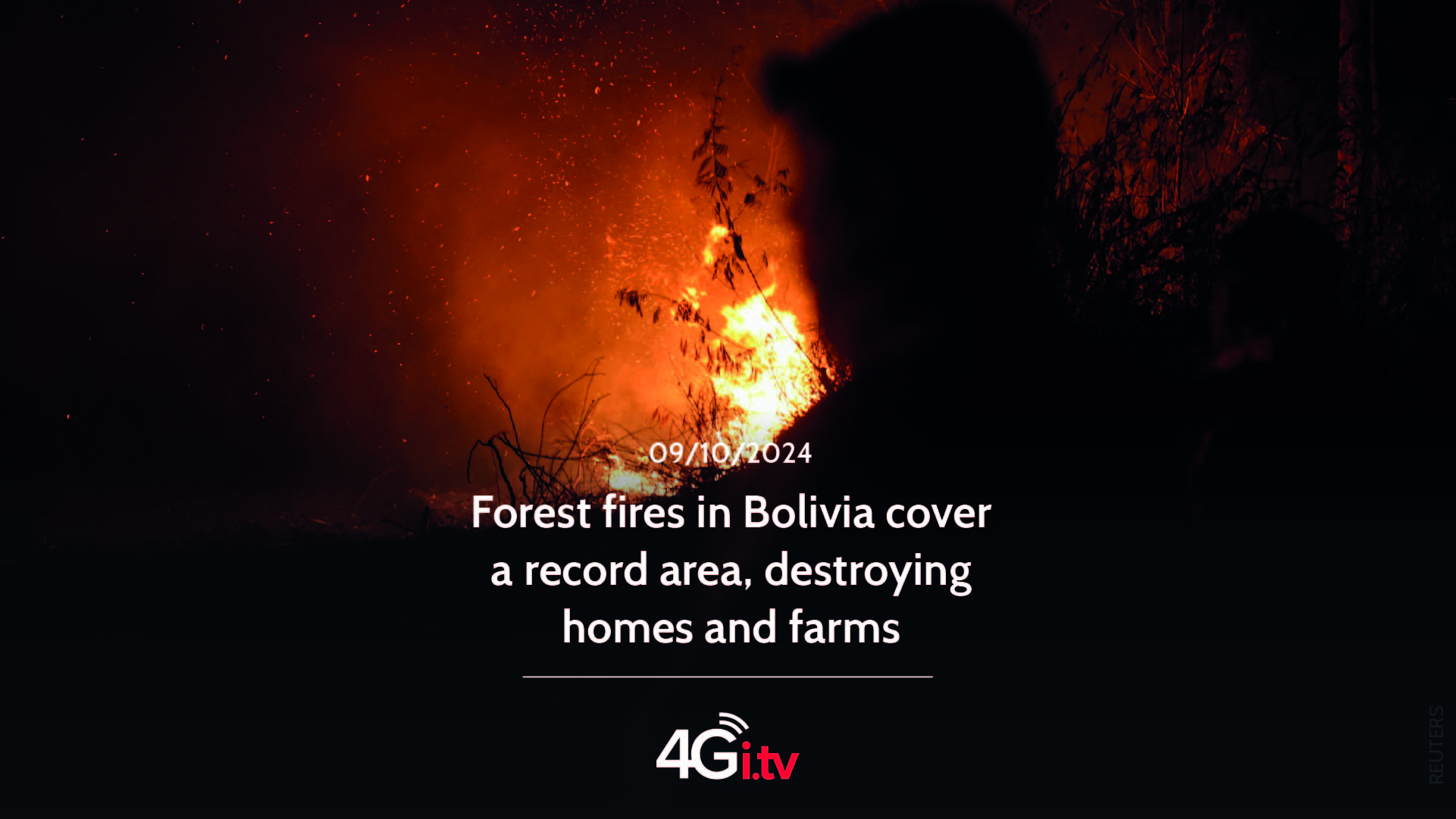 Read more about the article Forest fires in Bolivia cover a record area, destroying homes and farms