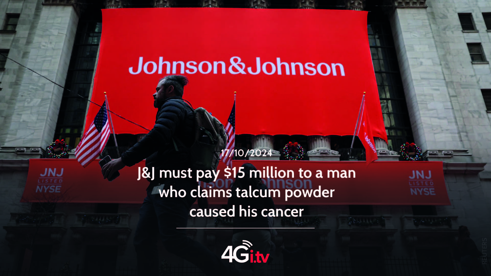 Подробнее о статье J&J must pay $15 million to a man who claims talcum powder caused his cancer