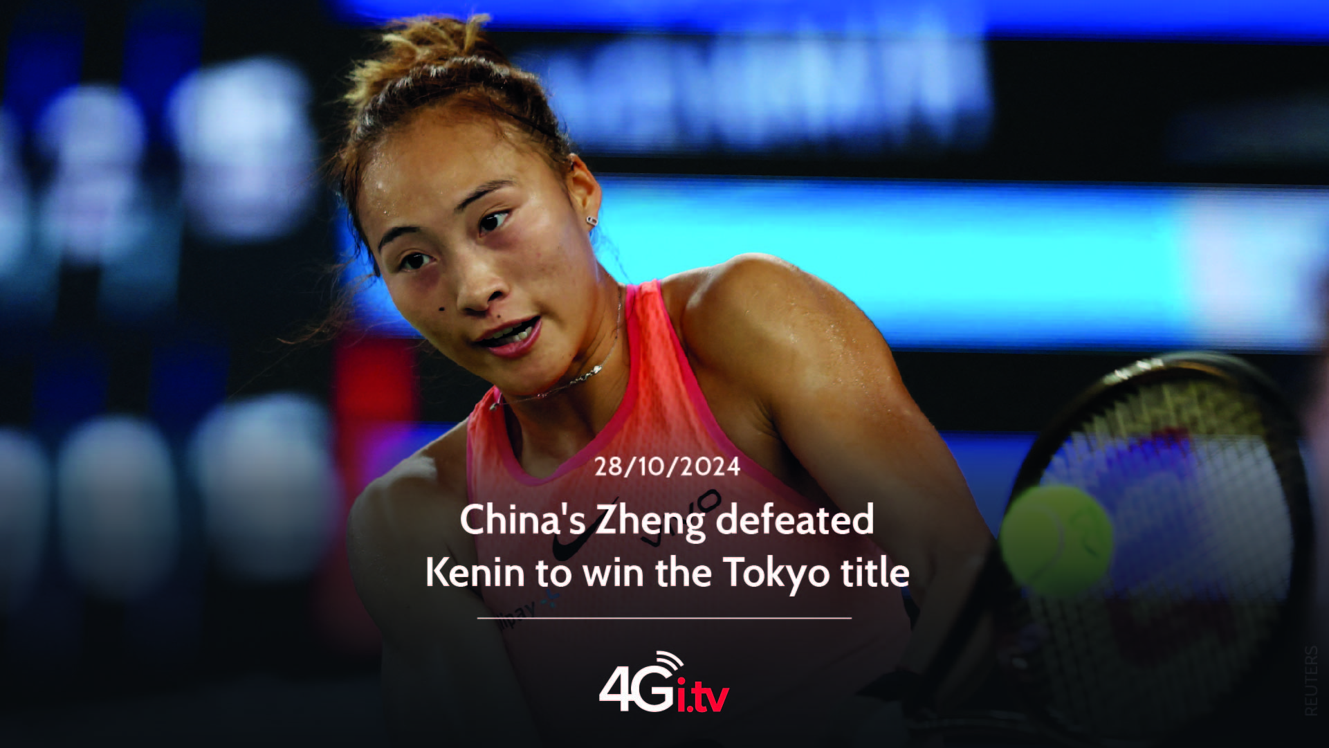 Read more about the article China’s Zheng defeated Kenin to win the Tokyo title