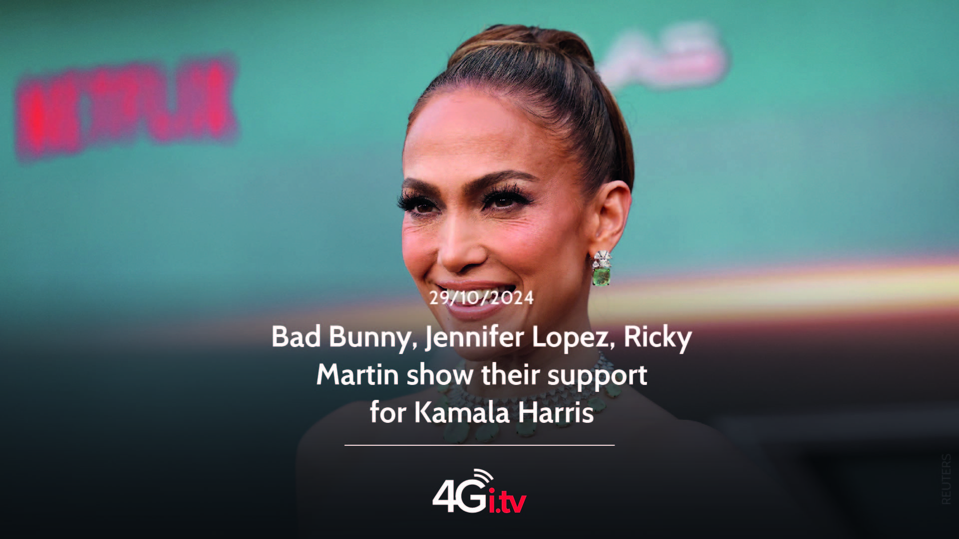 Read more about the article Bad Bunny, Jennifer Lopez, Ricky Martin show their support for Kamala Harris