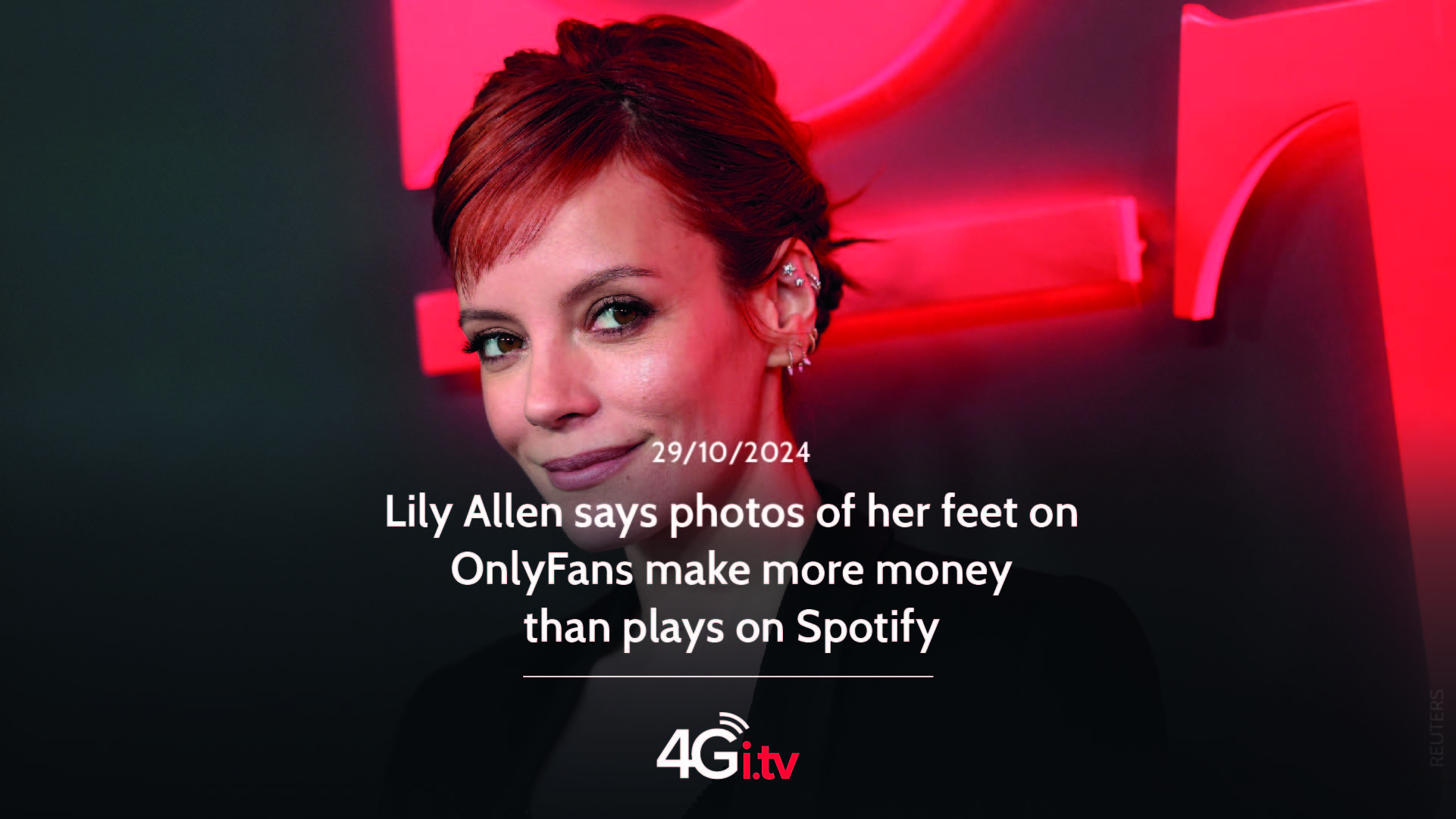 Lee más sobre el artículo Lily Allen says photos of her feet on OnlyFans make more money than plays on Spotify