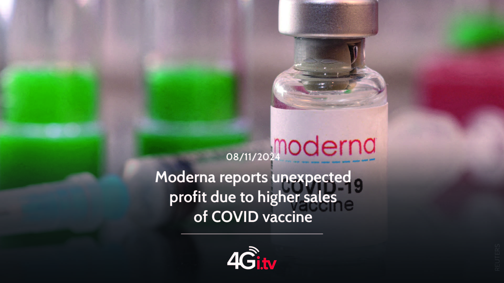 Подробнее о статье Moderna reports unexpected profit due to higher sales of COVID vaccine