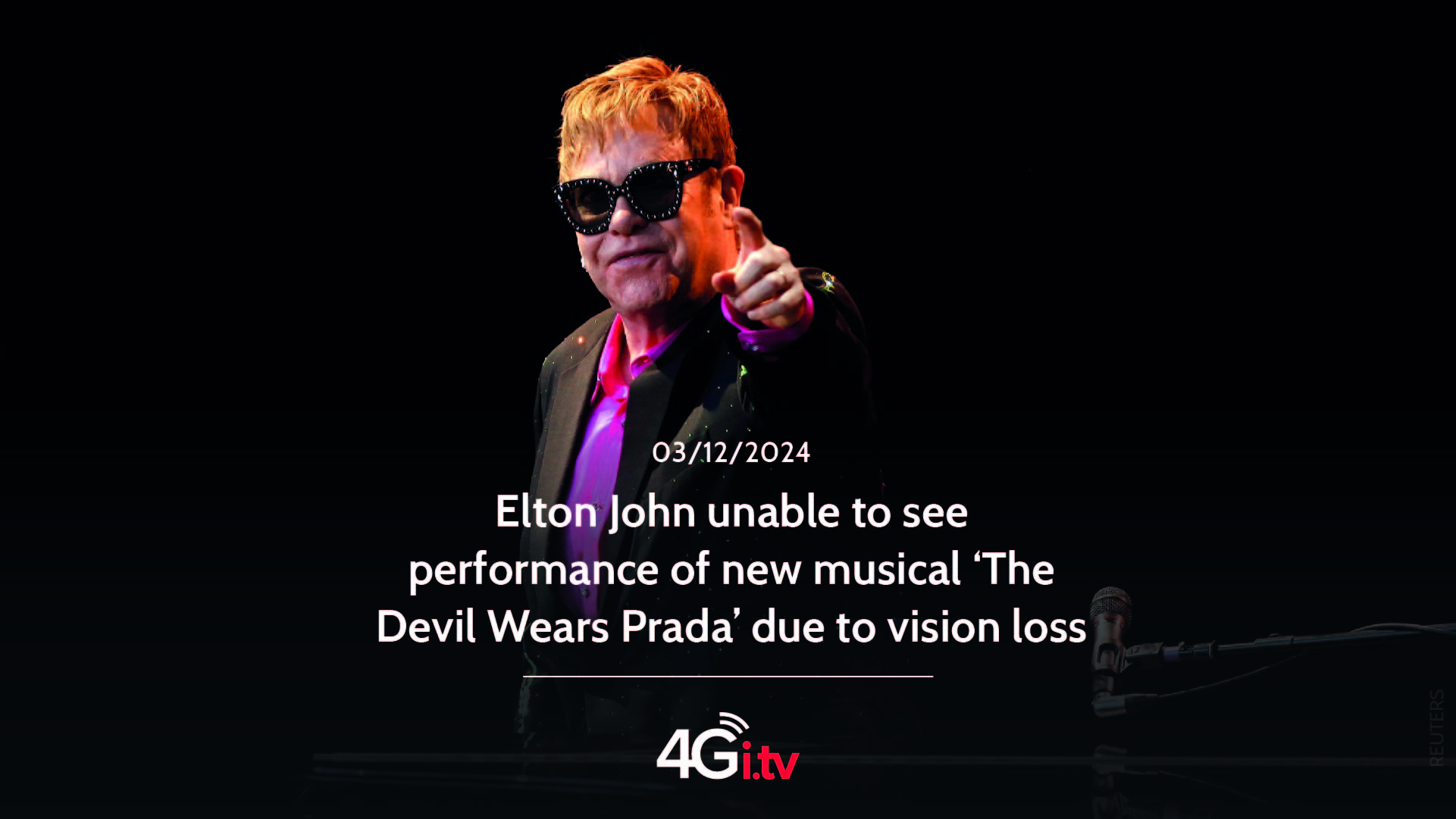 Lee más sobre el artículo Elton John unable to see performance of new musical ‘The Devil Wears Prada’ due to vision loss