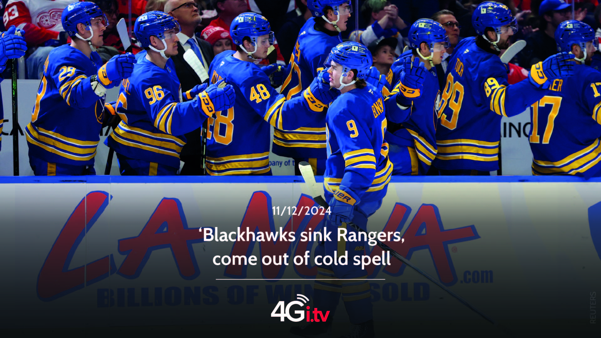 Lesen Sie mehr über den Artikel Blackhawks sink Rangers, come out of cold spell