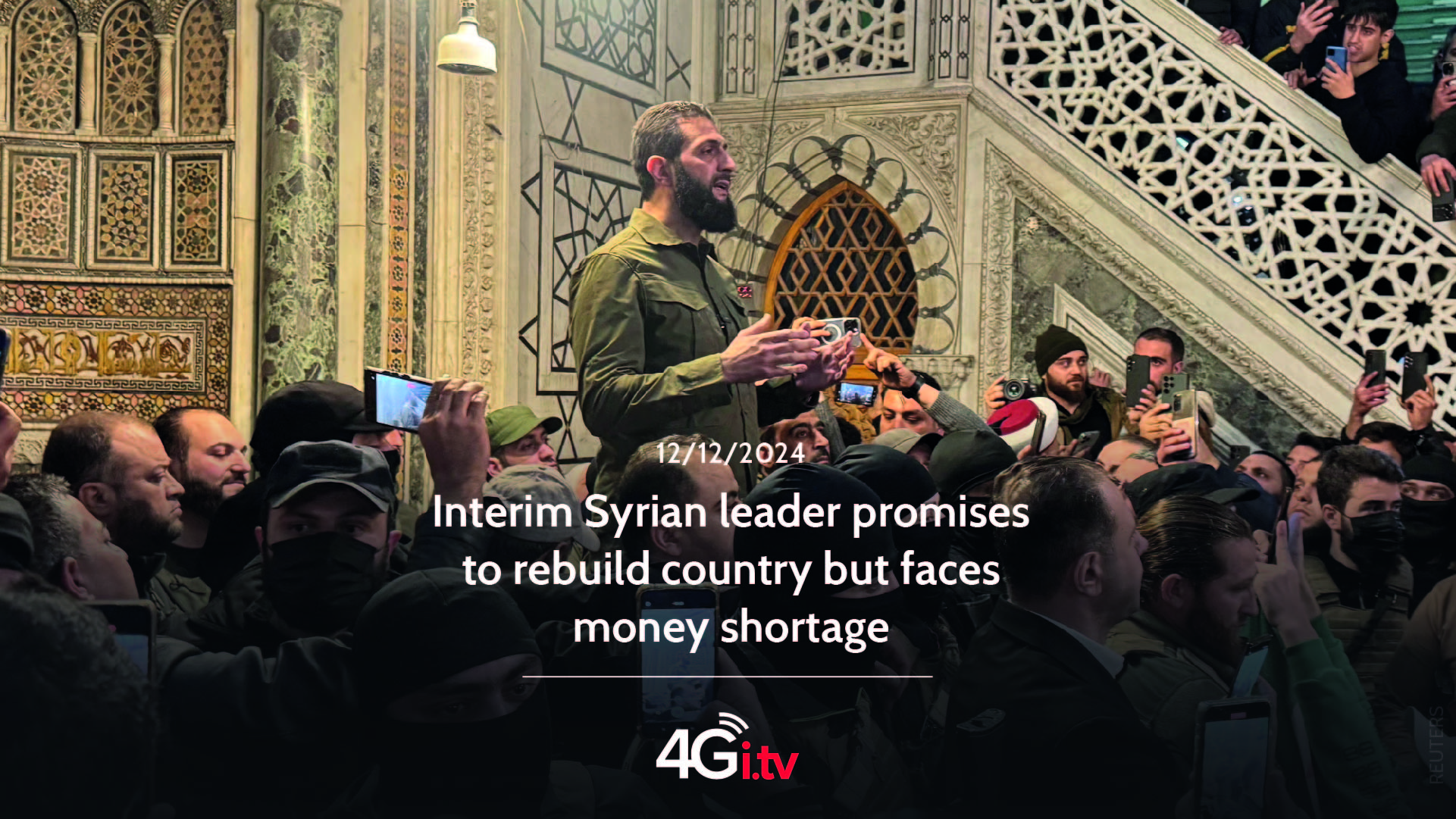 Read more about the article Interim Syrian leader promises to rebuild country but faces money shortage